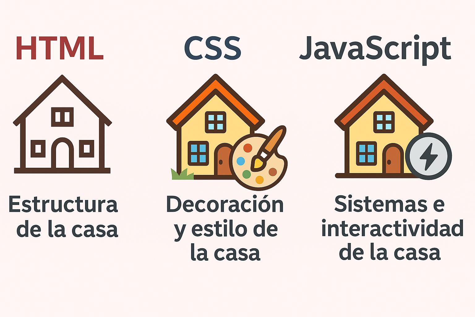 Analogía web y casa